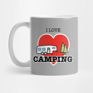 I Love Camping - Heart and Fifth Wheel Mug